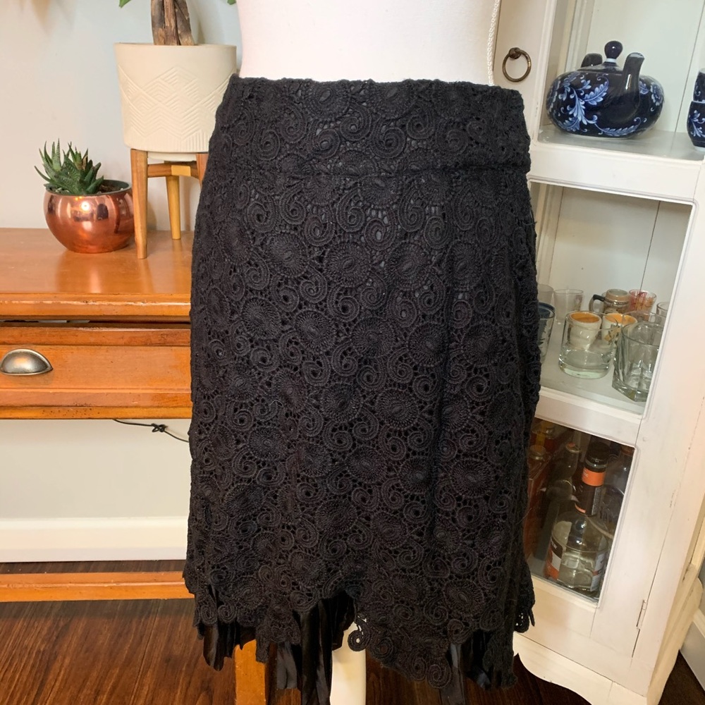 LEIFSDOTTER Black Lined Skirt - Picture 1 of 4